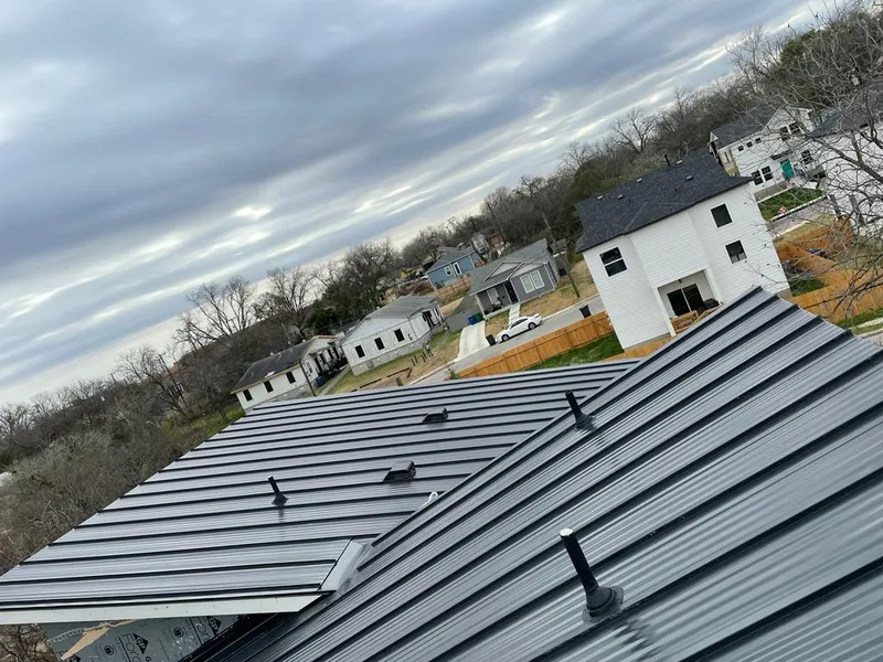Standing seam metal roof panels with vents for Skylight Repair in Plumsted